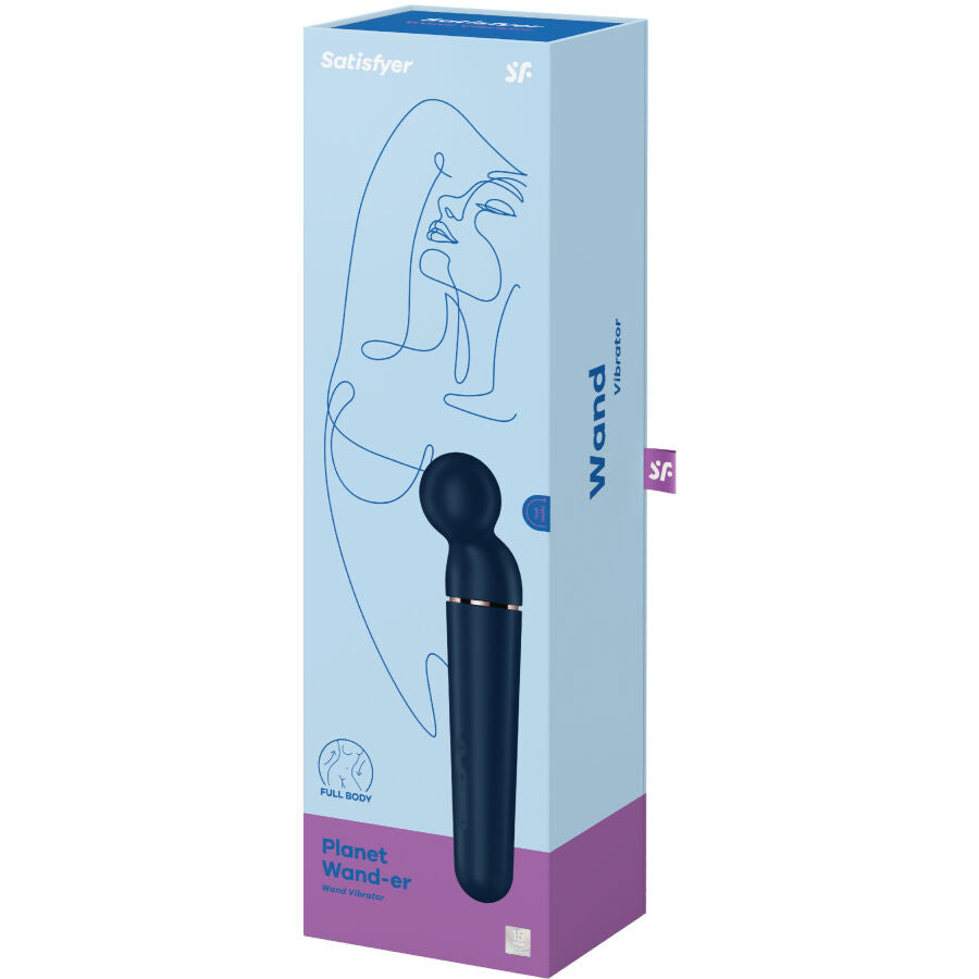 SATISFYER - PLANET WAND-ER BERRY VIBRATING MASSAGER