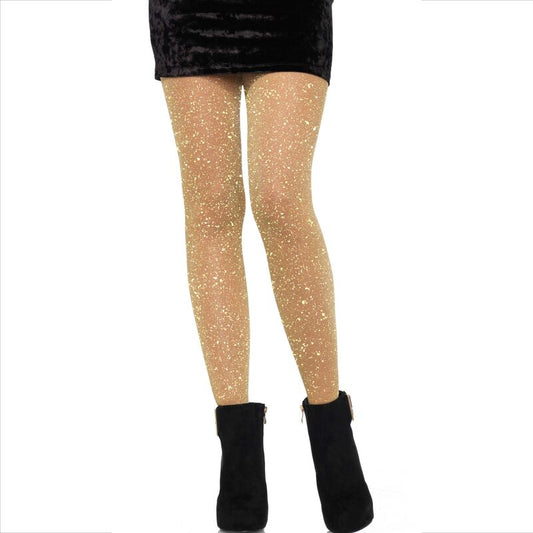 LEG AVENUE - COLLANT TRASPARENTI DORATO