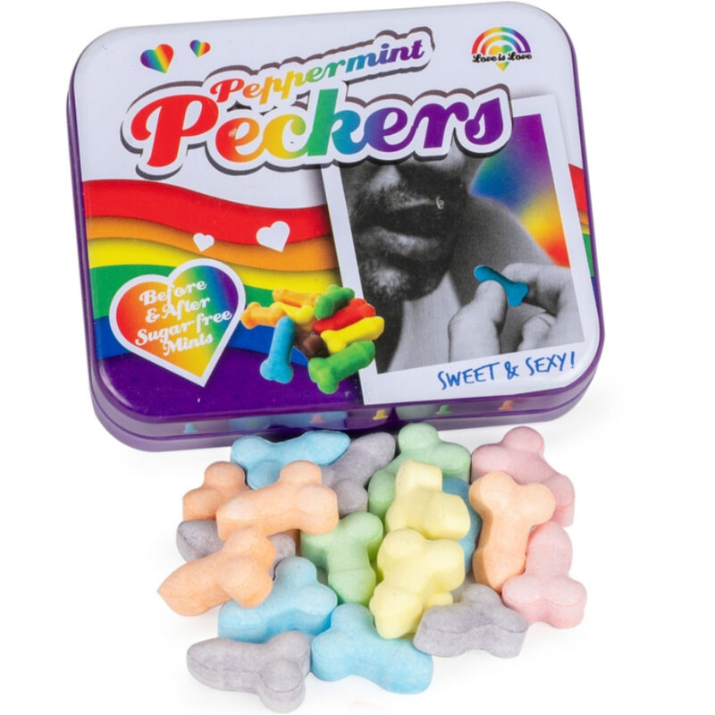 SPENCER &amp; FLEETWOOD - RAINBOW &amp; MINT PECKERS CANDIES