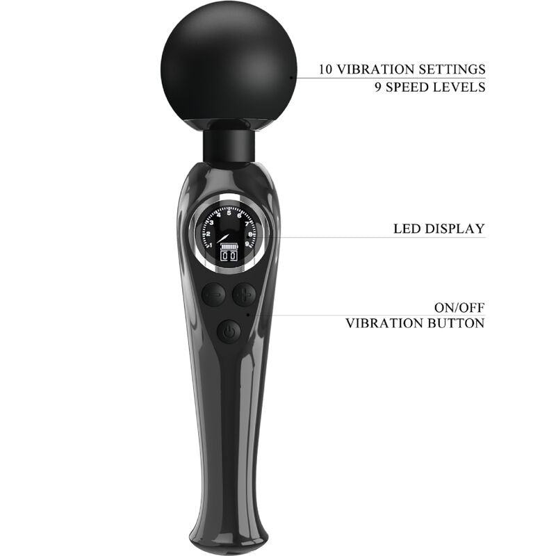 PRETTY LOVE - SKYLER BLACK VIBRATING WAND