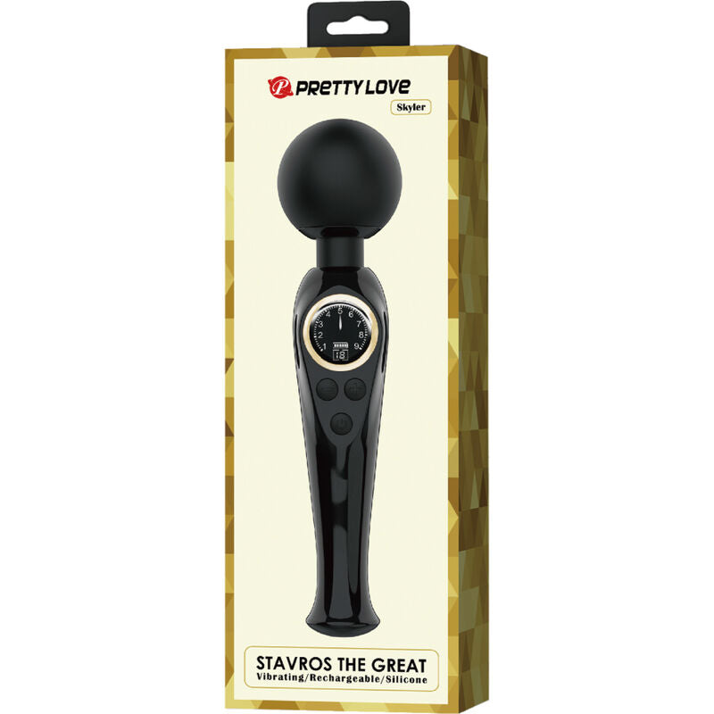 PRETTY LOVE - SKYLER BLACK VIBRATING WAND