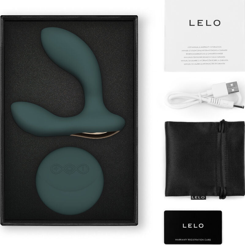 LELO - MASSEUR PROSTATIQUE AVEC TÉLÉCOMMANDE HUGO 2 VERT