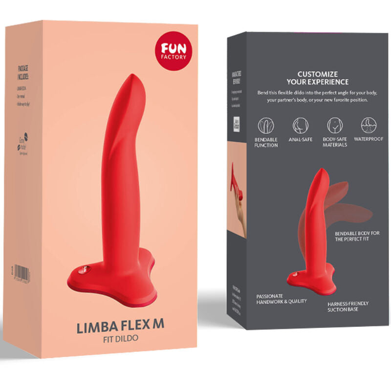 FUN FACTORY - GODE SOUPLE LIMBA ROUGE TAILLE M