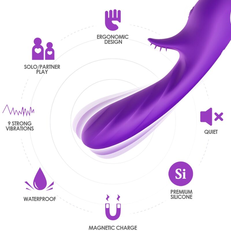 ARMONY - VIBRATEUR ROMANCE AVEC STIMULATEUR VIOLET