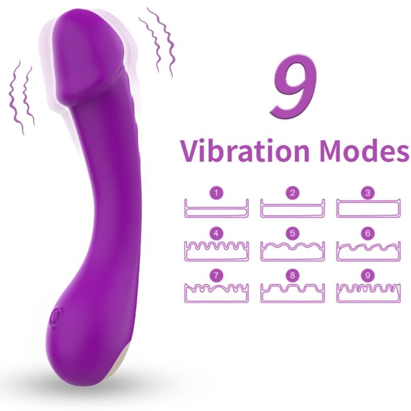 ARMONY - GODE VIBRATEUR POINT G EN SILICONE VIOLET