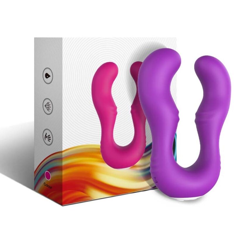 ARMONY - VIBRATEUR SERAPH DOUBLE TÉLÉCOMMANDE VIOLET