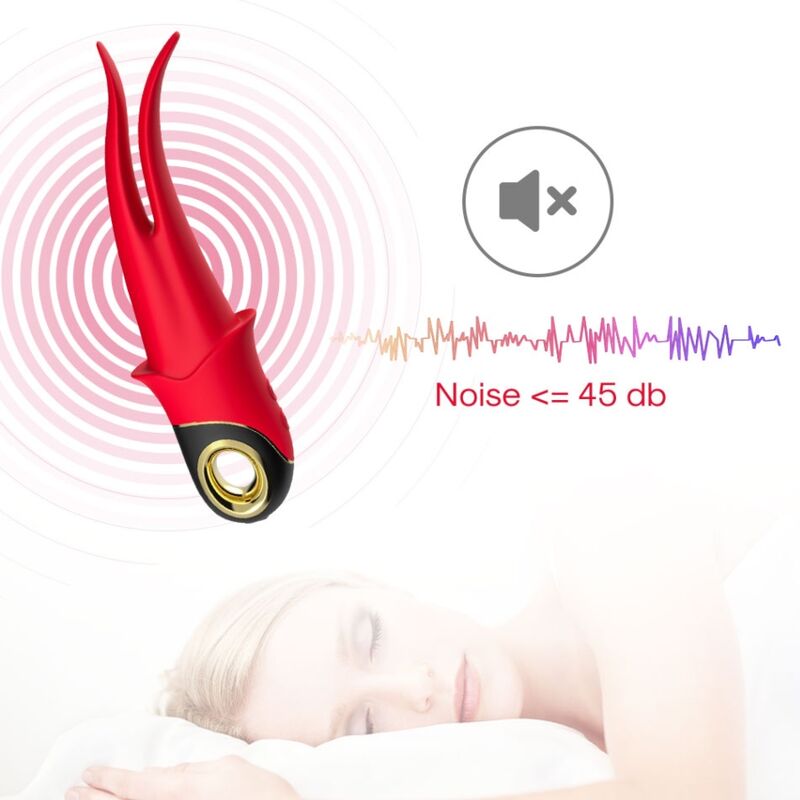 ARMONY - RED DOUBLE HEAD OMBRA VIBRATOR