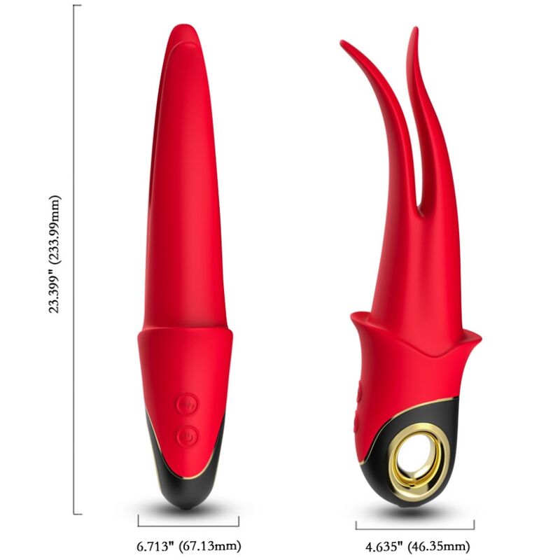 ARMONY - RED DOUBLE HEAD OMBRA VIBRATOR