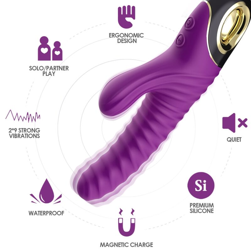 ARMONY - VIBRATEUR ETERNITY EN SILICONE VIOLET