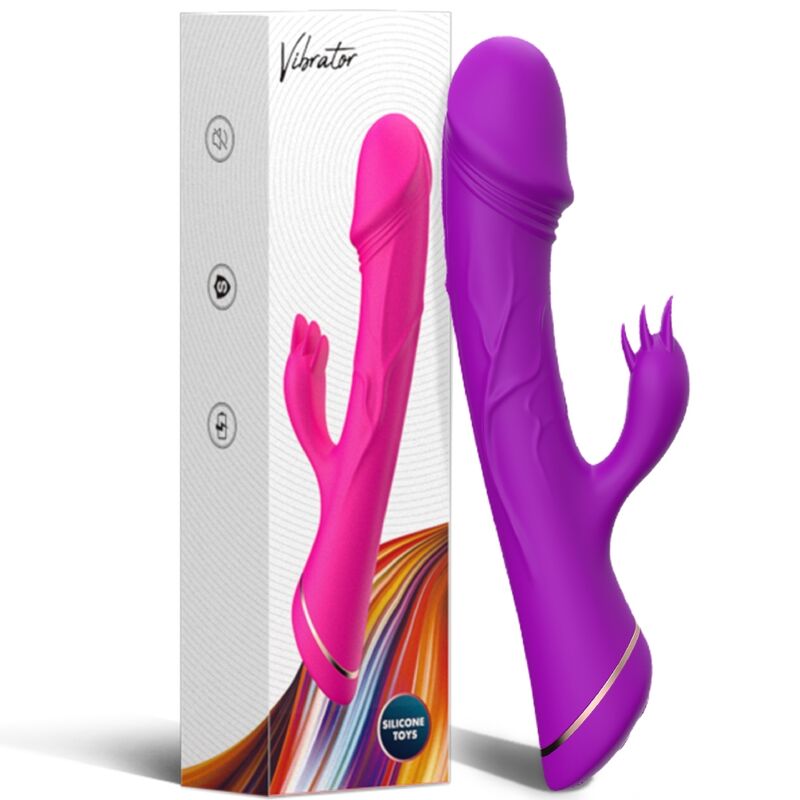 ARMONY - VIBRATEUR GODE LAPIN EN SILICONE VIOLET