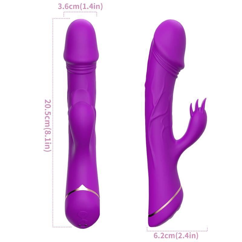 ARMONY - VIBRATEUR GODE LAPIN EN SILICONE VIOLET