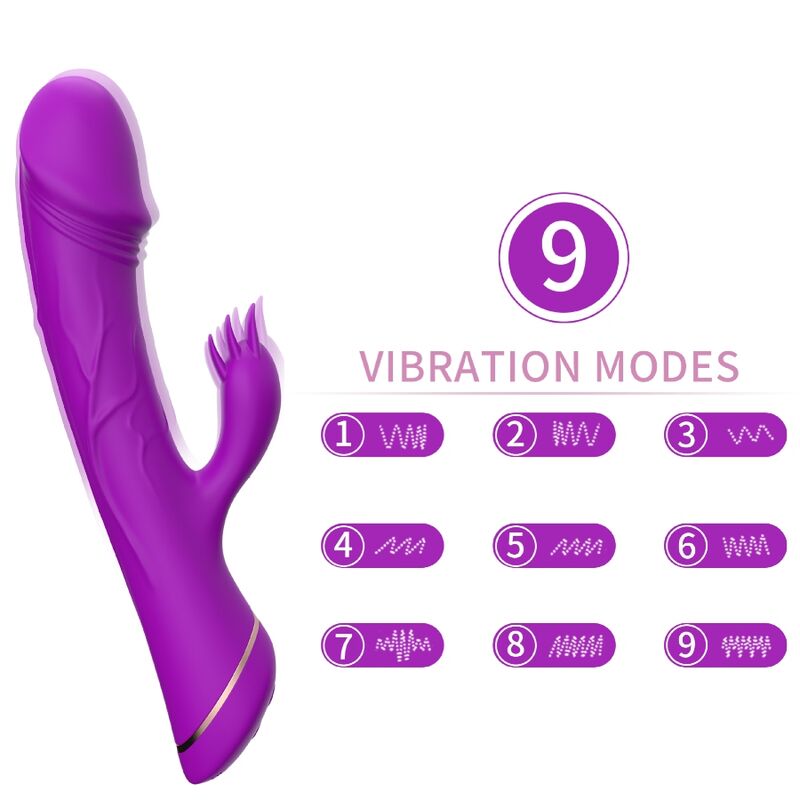 ARMONY - VIBRATEUR GODE LAPIN EN SILICONE VIOLET