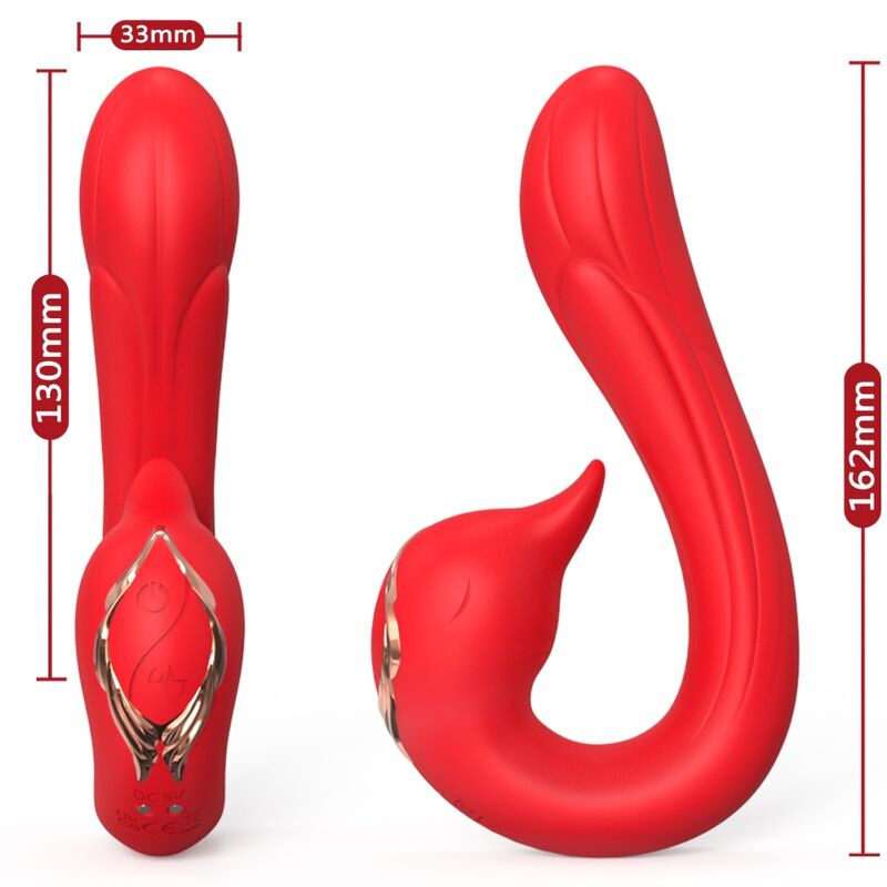 ARMONY - VIBRATEUR DELFIN MULTIPOSITION ET EFFET CHALEUR ROUGE