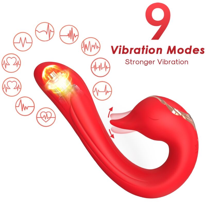 ARMONY - VIBRATEUR DELFIN MULTIPOSITION ET EFFET CHALEUR ROUGE