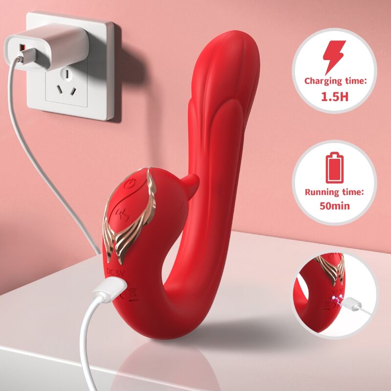 ARMONY - VIBRATEUR DELFIN MULTIPOSITION ET EFFET CHALEUR ROUGE