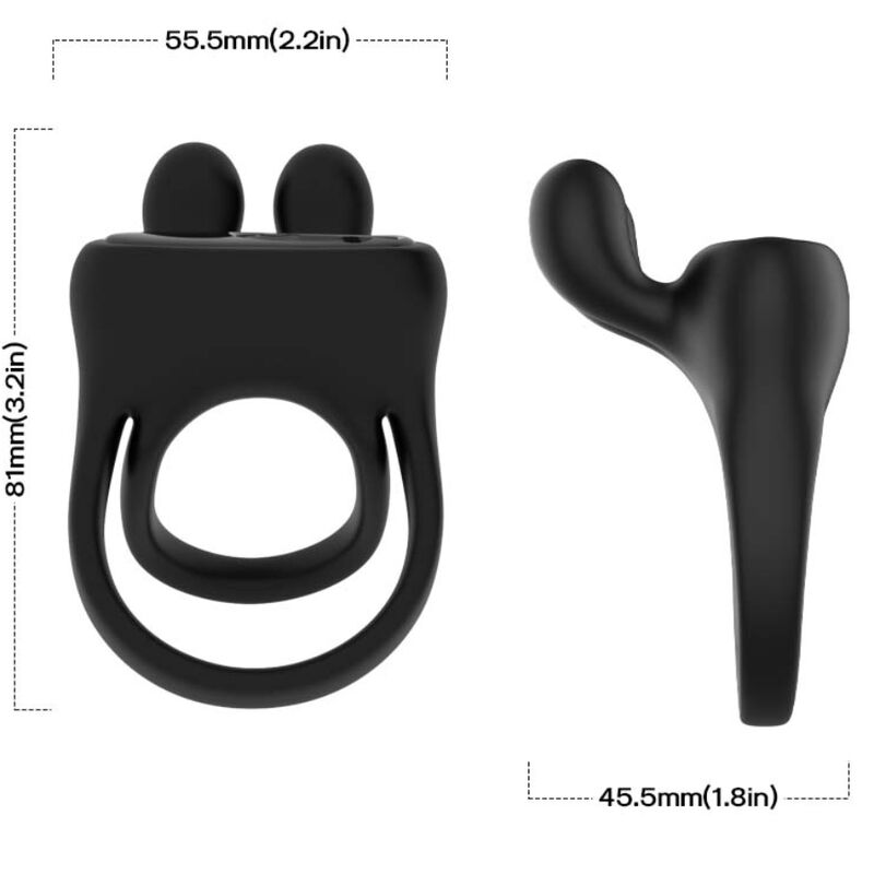 ARMONY - BLACK RABBIT VIBRATING RING