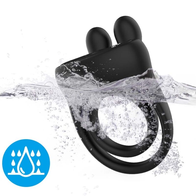 ARMONY - BLACK RABBIT VIBRATING RING