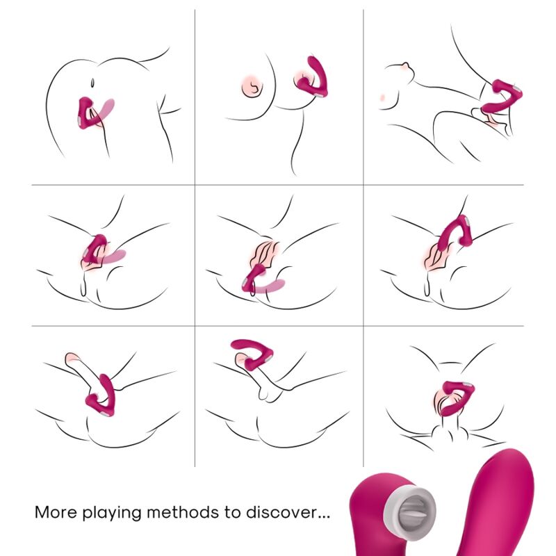 ARMONY - SECRETKISS LICK THE VIBRATING CLITORITE AND THE FUCHSIA CURVED VIBRATOR