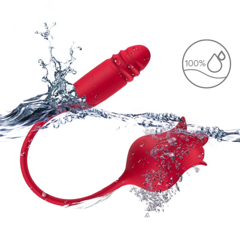 ARMONY - ROSE LICK VIBRATING CLITORIT AND RED VIBRATOR