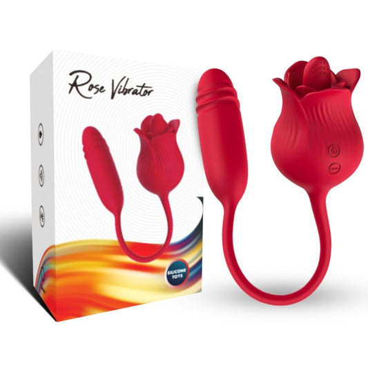 ARMONY - ROSE LICK VIBRATING CLITORIT AND RED VIBRATOR