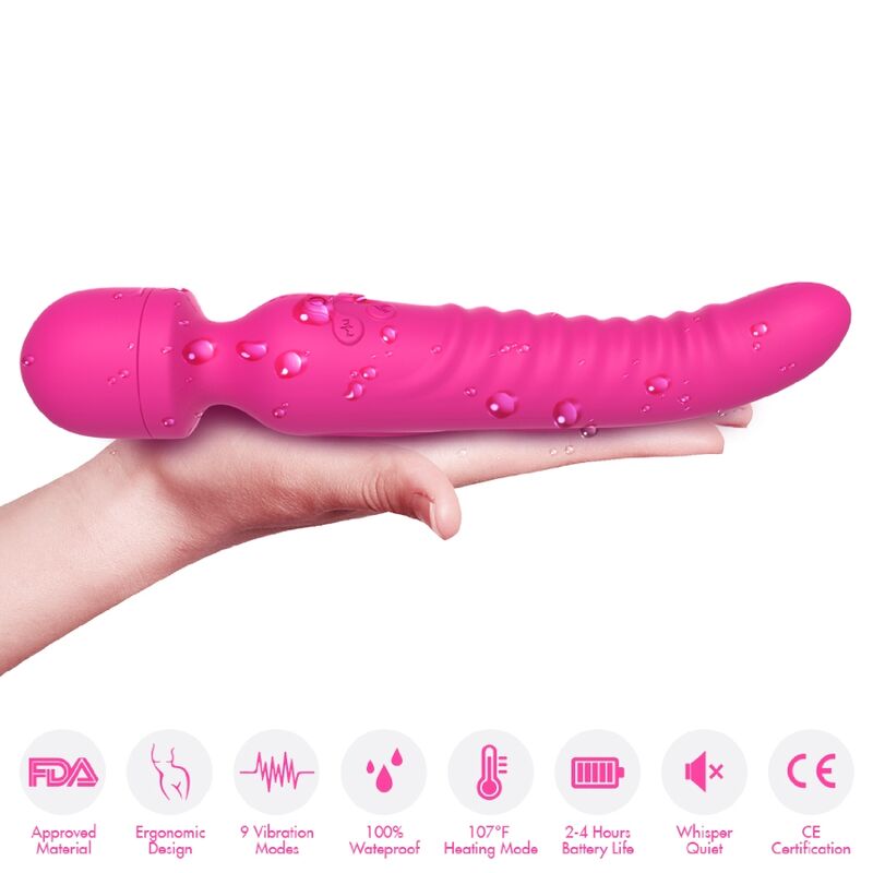 ARMONY - MISSION MASSAGER AND VIBRATOR HEAT EFFECT FUCHSIA