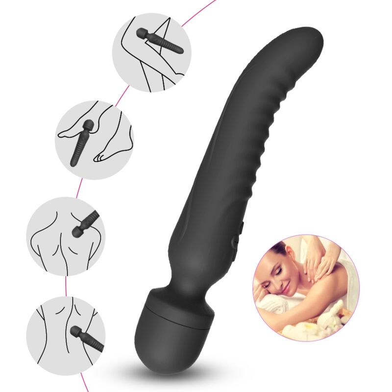 ARMONY - MASSEUR ET VIBRATEUR À EFFET CHALEUR MISSION NOIR