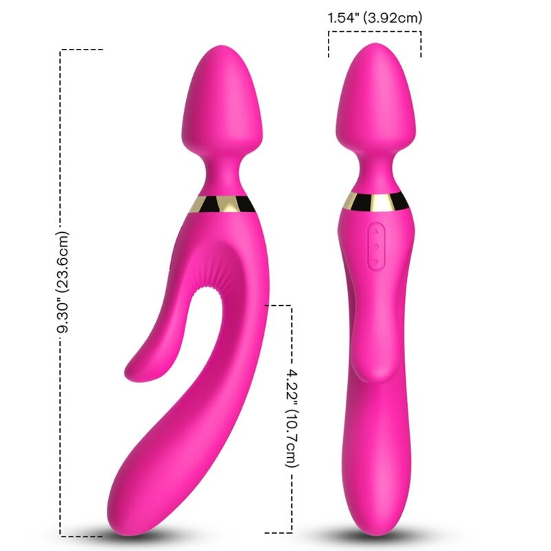 ARMONY - FUCHSIA RABBIT MASSAGER AND VIBRATOR