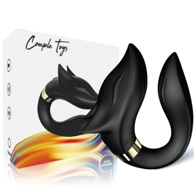 ARMONY - VIBRATEUR FOX POUR TÉLÉCOMMANDE COUPLE NOIR