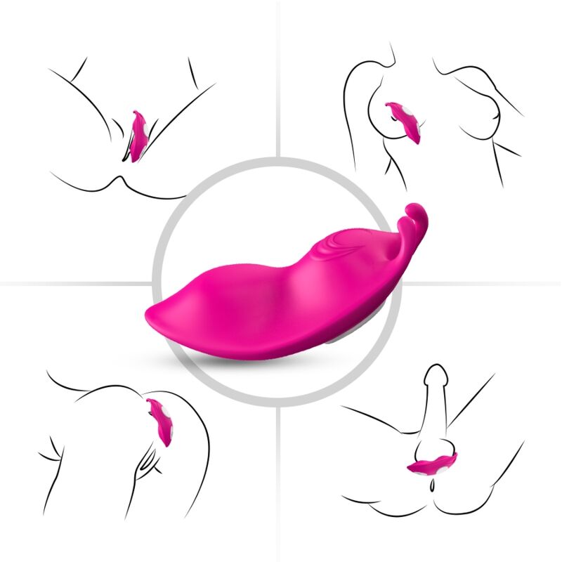 ARMONY - HONEYBEE WEARABLE PANTIES G-SPOT VIBRATOR FUCHSIA - FREE APP