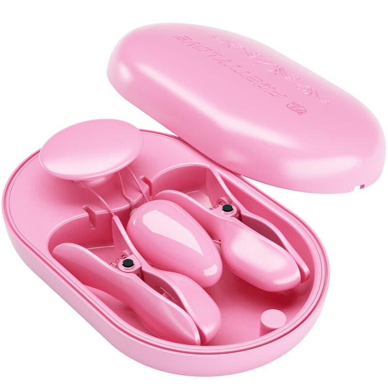 PRETTY LOVE - BOITE SURPRISE DE PINCES POUR ELECTROSTIMULATION ROSE