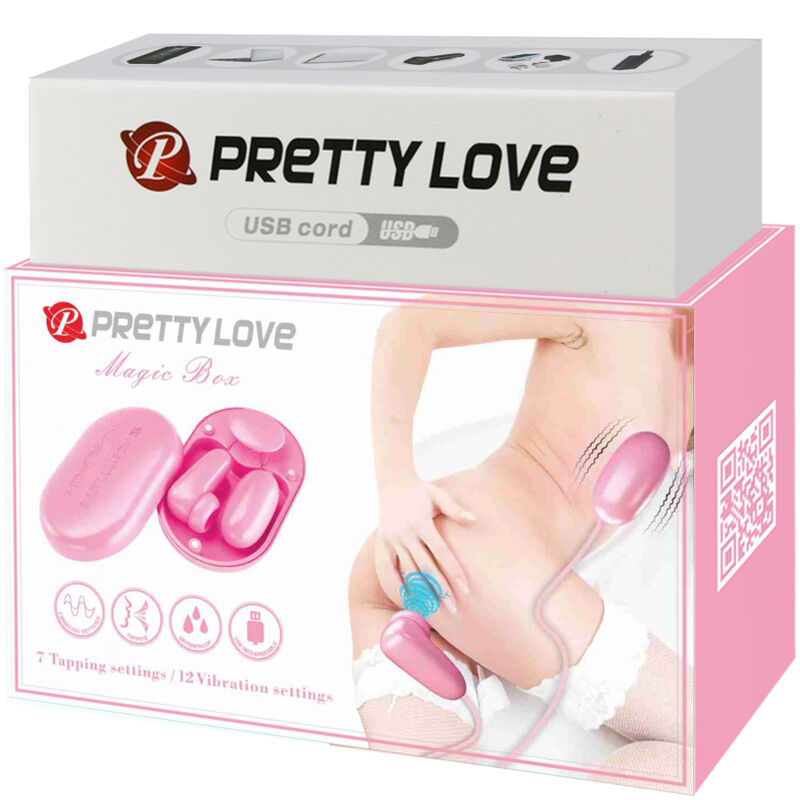 PRETTY LOVE - PROIETTILE VIBRANTE MAGIC BOX E STIMOLATORE ROSA