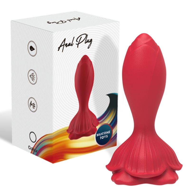 ARMONY - VIBRATEUR ROSE ET TÉLÉCOMMANDE PETIT PLUG ANAL ROUGE