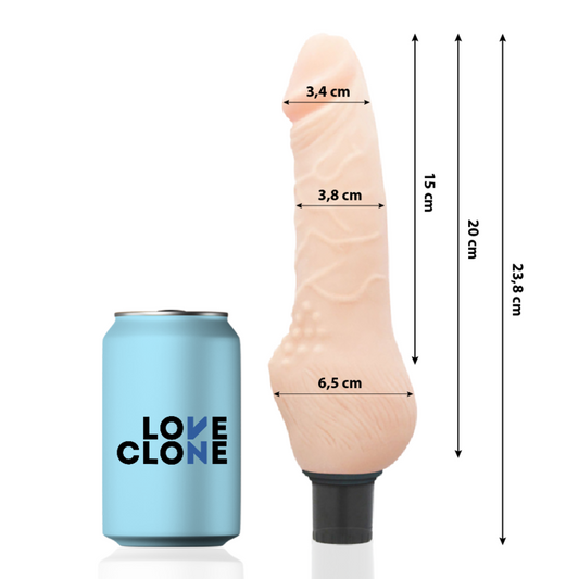 LOVECLONE - DAVEN AUTO-LUBRIFIANT RÉALISTE 23,8 CM -OU- 3,8 CM