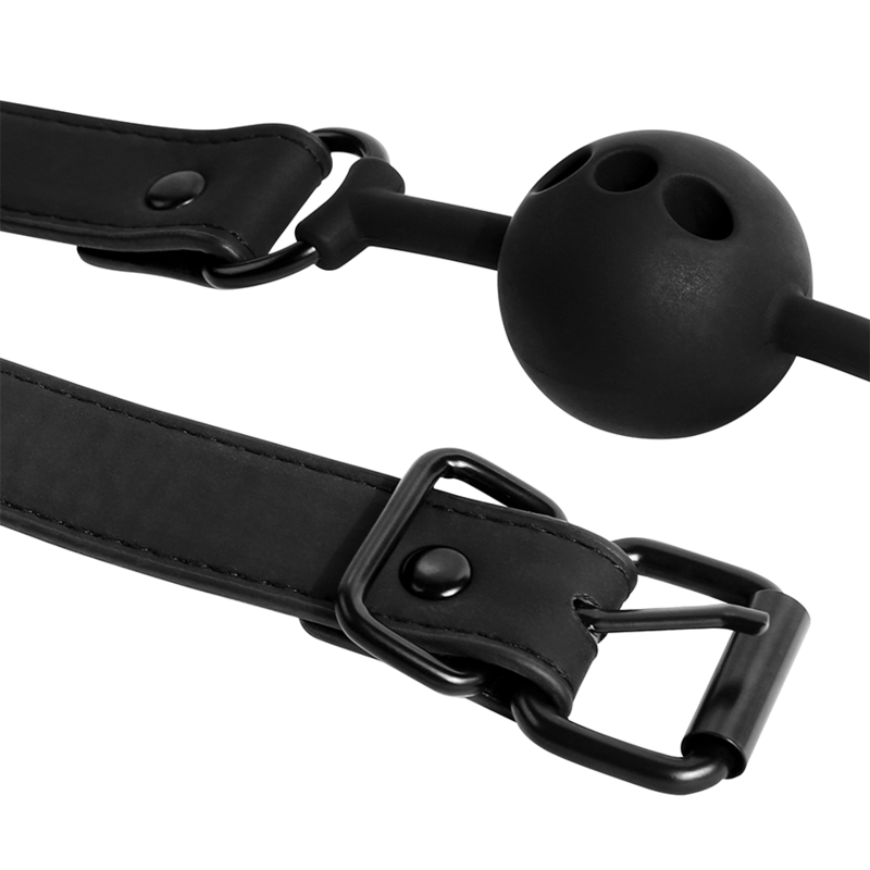 BONDAGE SOUMIS FÉTICHE - BALL GAG EN SILICONE RESPIRANT