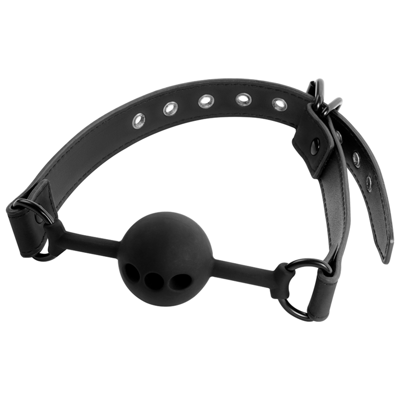 BONDAGE SOUMIS FÉTICHE - BALL GAG EN SILICONE RESPIRANT