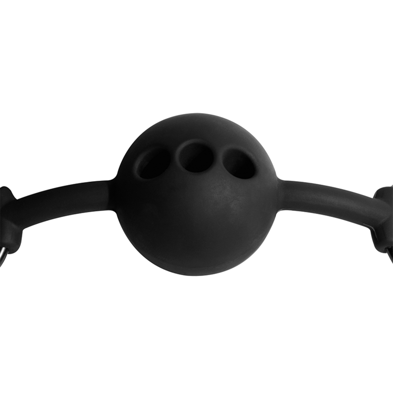 BONDAGE SOUMIS FÉTICHE - BALL GAG EN SILICONE RESPIRANT