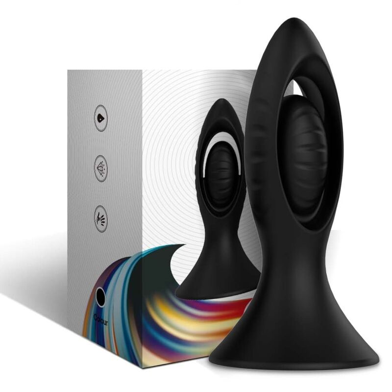 ARMONY - BLACK SILICONE VIBRATOR AND BUTT PLUG