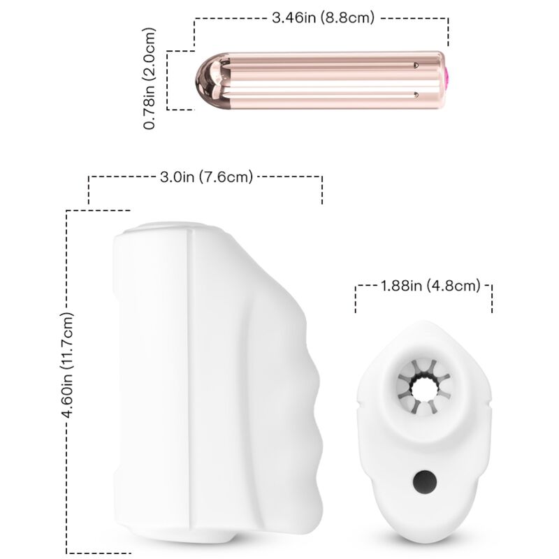 ARMONY - MASTURBATEUR ET VIBRATEUR WHITE MASTER