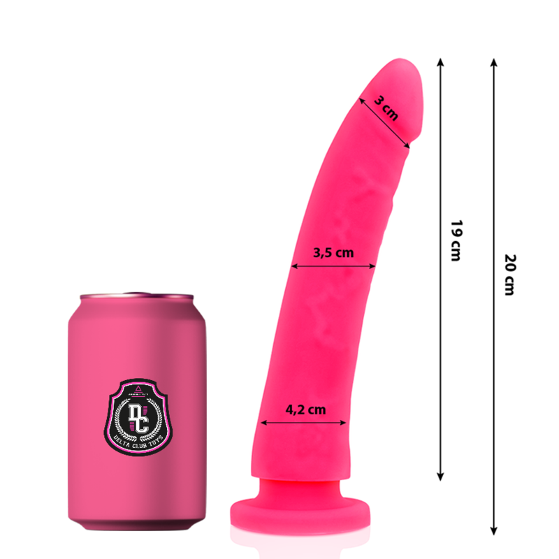 DELTA CLUB - GODE MÉDICAL TOYS ROSE EN SILICONE 20 CM -OU- 4 CM