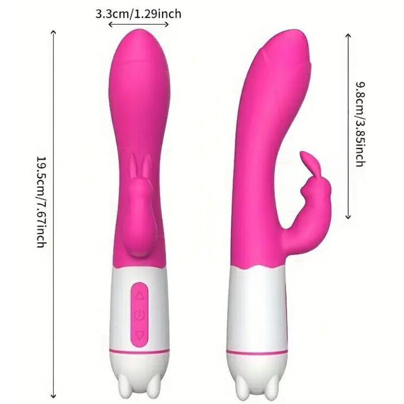 ARMONY - VIBRATEUR ET STIMULATEUR HAPPY FUCHSIA RABBIT