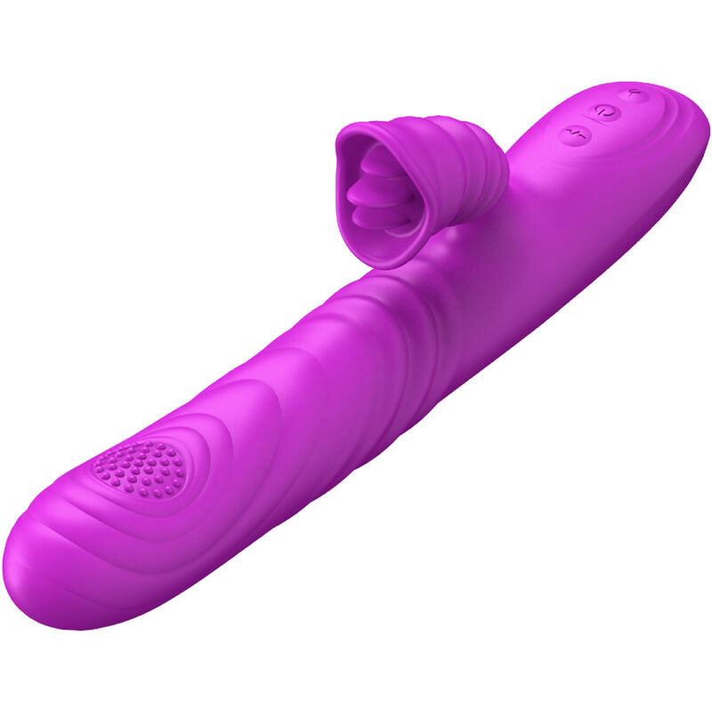 ARMONY - VIBRATEUR MULTIFONCTION ANGELIA A EFFET CHALEUR STIMULANT LANGUE VIOLET