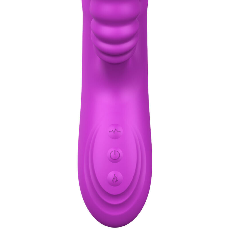 ARMONY - VIBRATEUR MULTIFONCTION ANGELIA DOUBLE LANGUE VIOLET EFFET CHALEUR