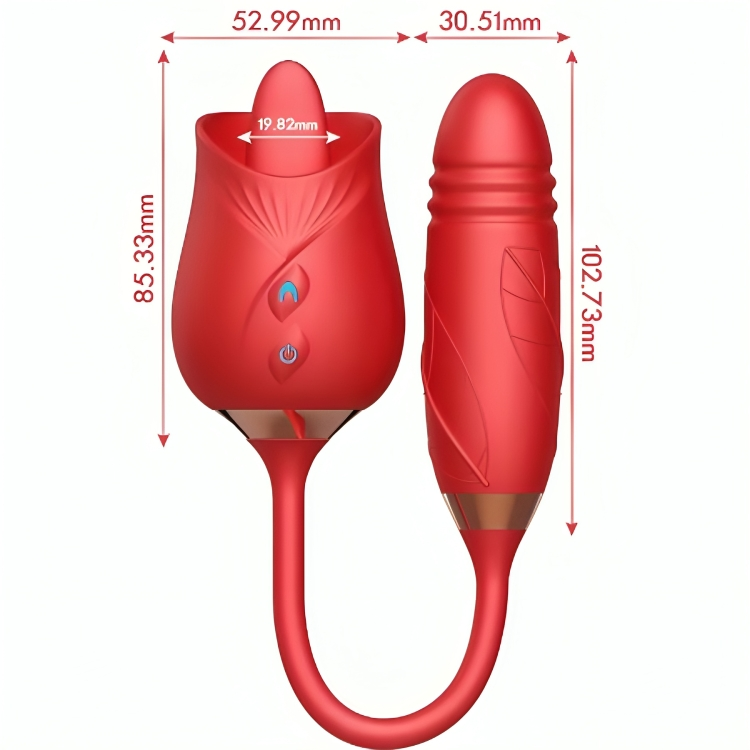 ARMONY - DELICIOUS FLOWER VIBRATOR AND RED TONGUE THRUST