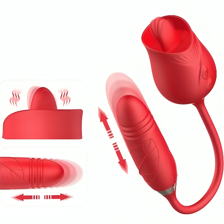 ARMONY - DELICIOUS FLOWER VIBRATOR AND RED TONGUE THRUST