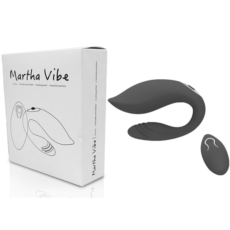 ARMONY - VIBRATEUR MARTHA POUR COUPLE TÉLÉCOMMANDE NOIR