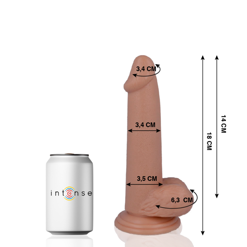 MR INTENSE - 10 PÉNIS RÉALISTES 18 CM -OU- 3,4 CM