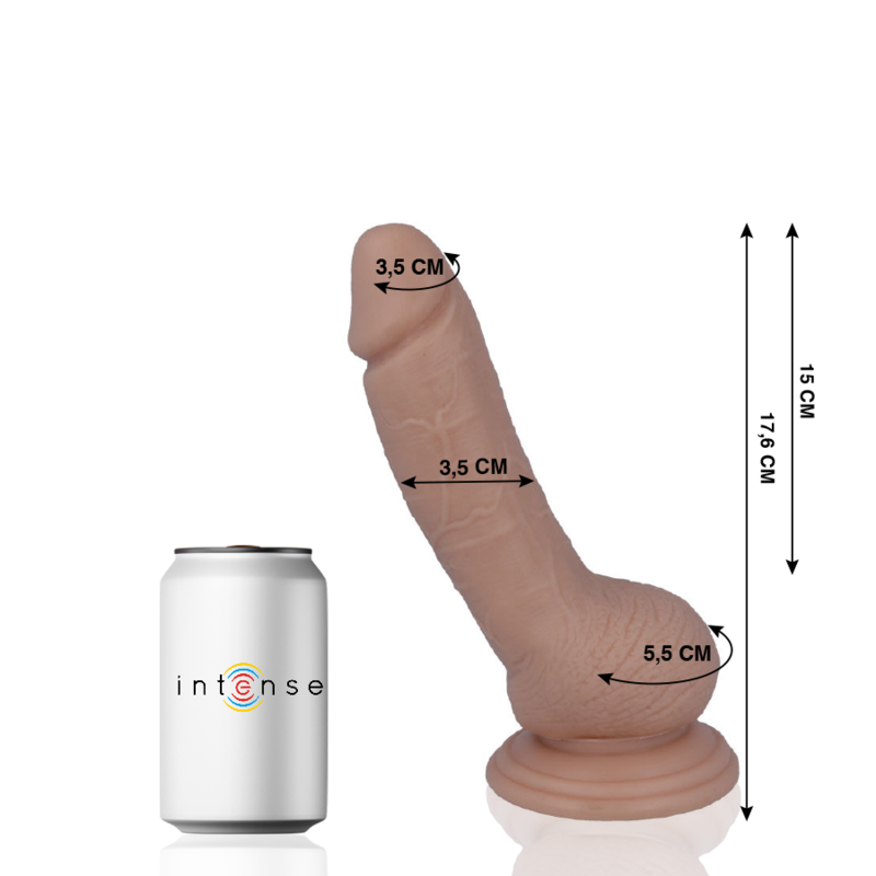 MR INTENSE - 8 PÉNIS RÉALISTES 17,6 CM -OU- 3,5 CM