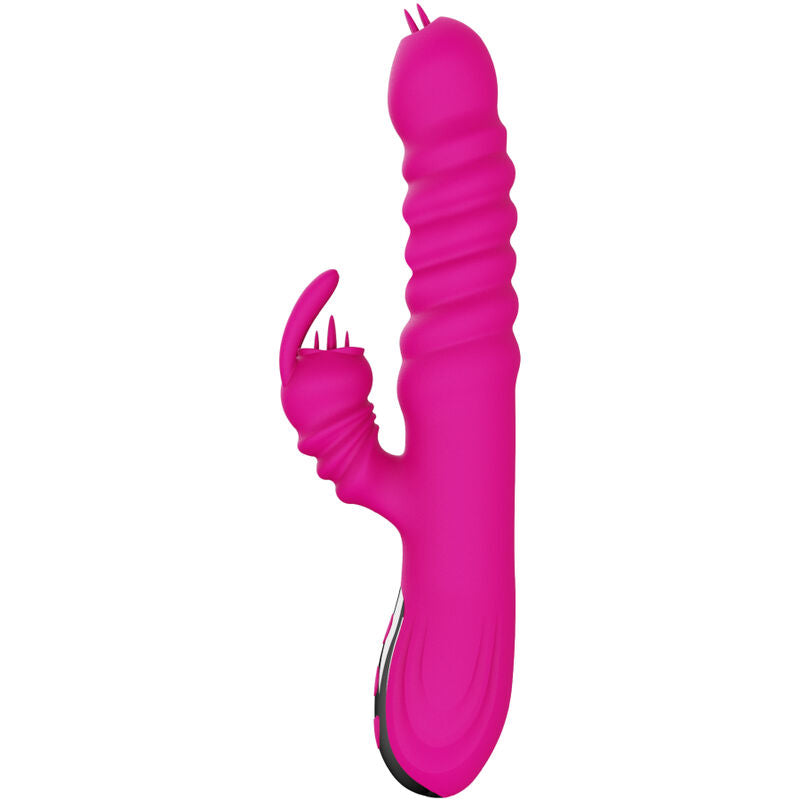 ARMONY - VIBRATEUR MULTIFONCTION RABBIT DOUBLE LANGUE FUCHSIA EFFET CHALEUR