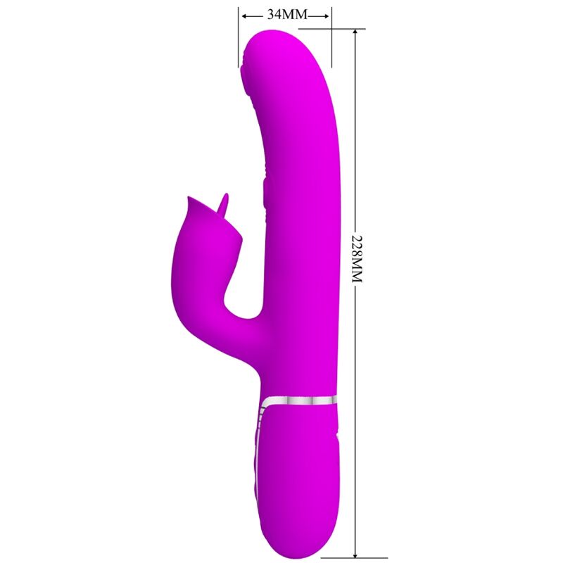 PRETTY LOVE - VIBRATEUR LAPIN AVEC LICENCE FUCHSIA