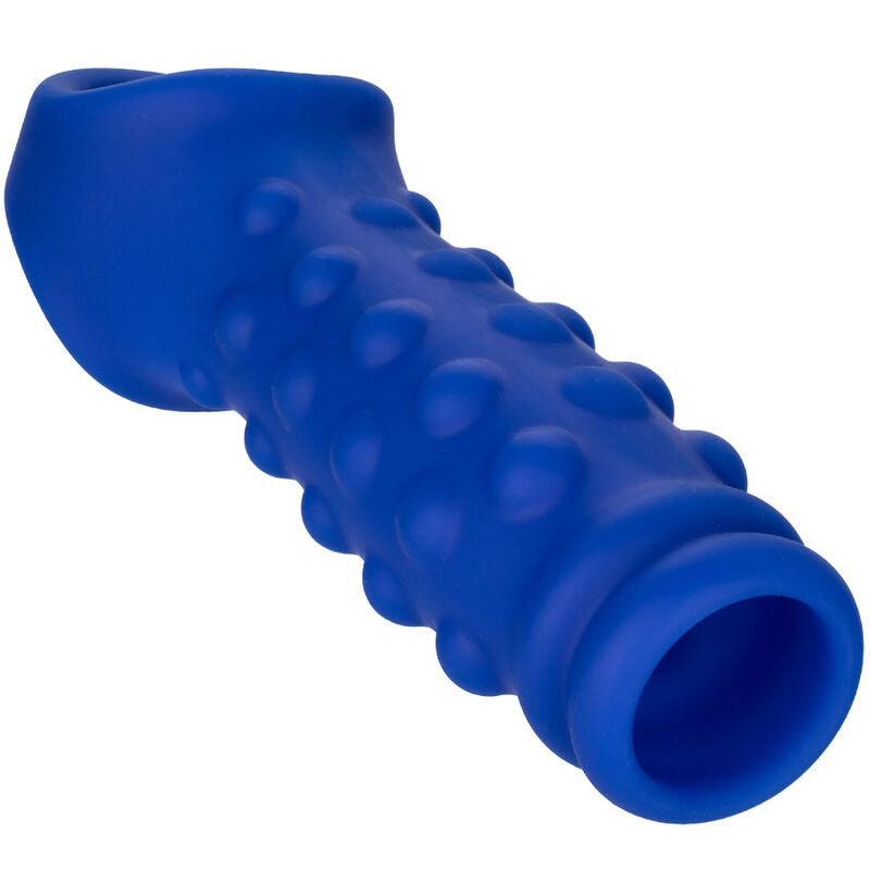 CALEXOTICS - COUVERCLE DE PÉNIS ADMIRAL AVEC BILLES DE SILICONE LIQUIDE BLEUE